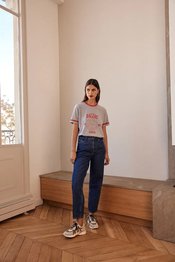 Bree Balzac Paris 2023 gray and red t-shirt sold by Balzac Paris product image thumbnail 5