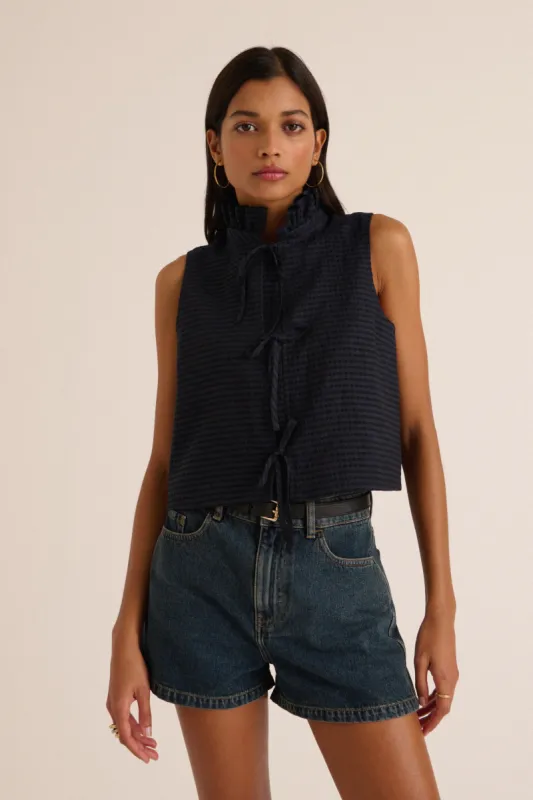 Top Gersende navy sold by Balzac Paris