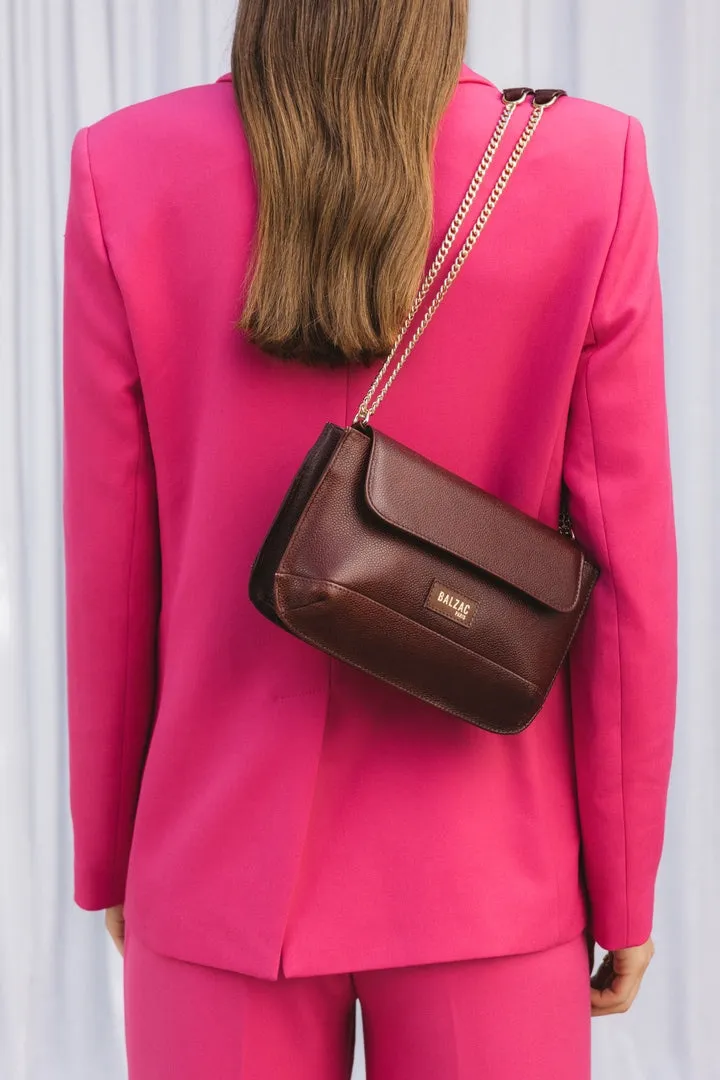 Cognac caviar embossed Poetry bag sold by Balzac Paris product image thumbnail 4