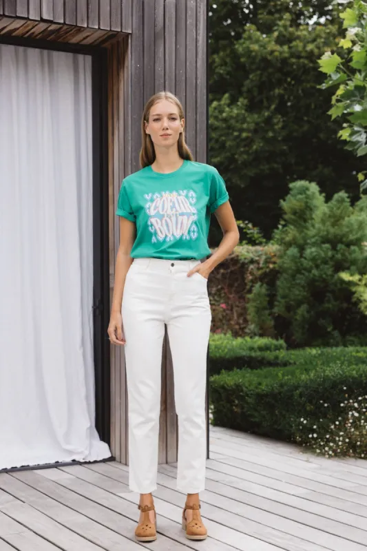 Green Neo-Bree Boom t-shirt sold by Balzac Paris