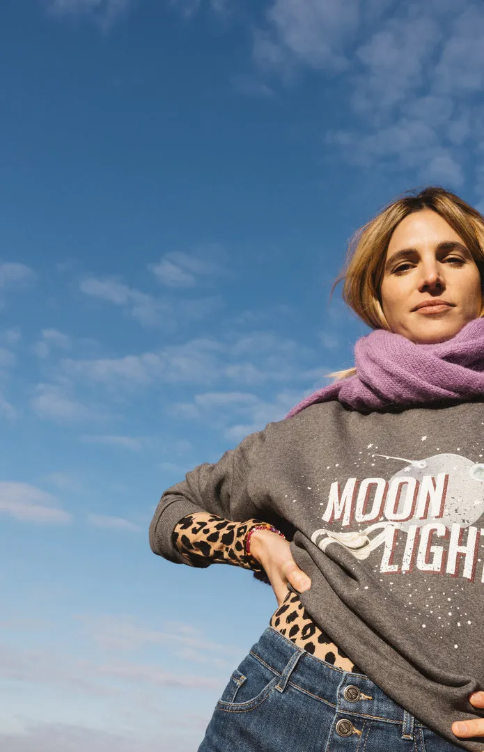 Gray Cosmos Sweatshirt sold by Balzac Paris product image thumbnail 5