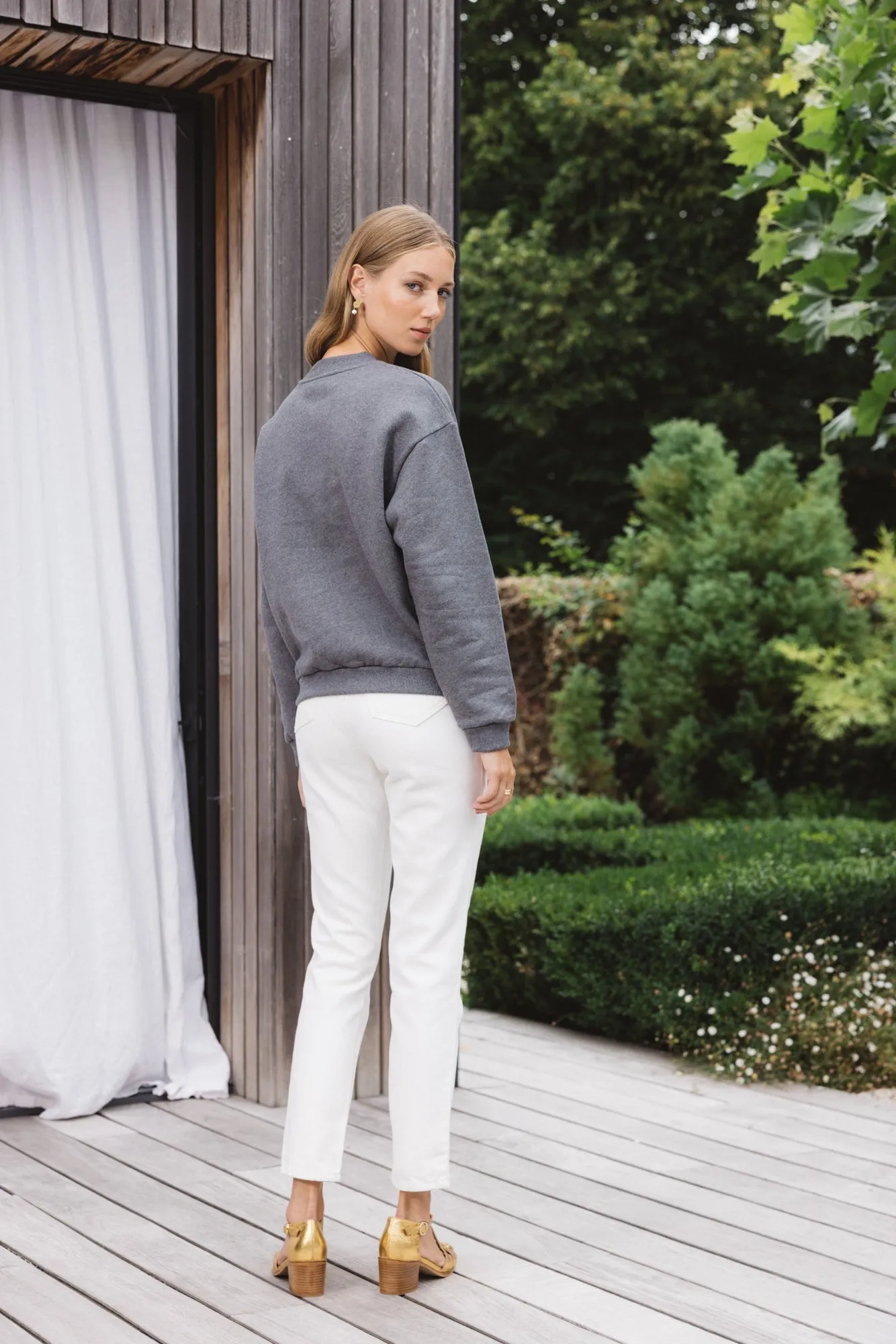 Gray Cosmos Sweatshirt sold by Balzac Paris product image thumbnail 4