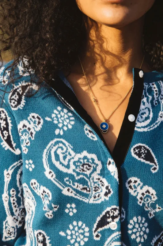 Bandana print Histoire cardigan sold by Balzac Paris