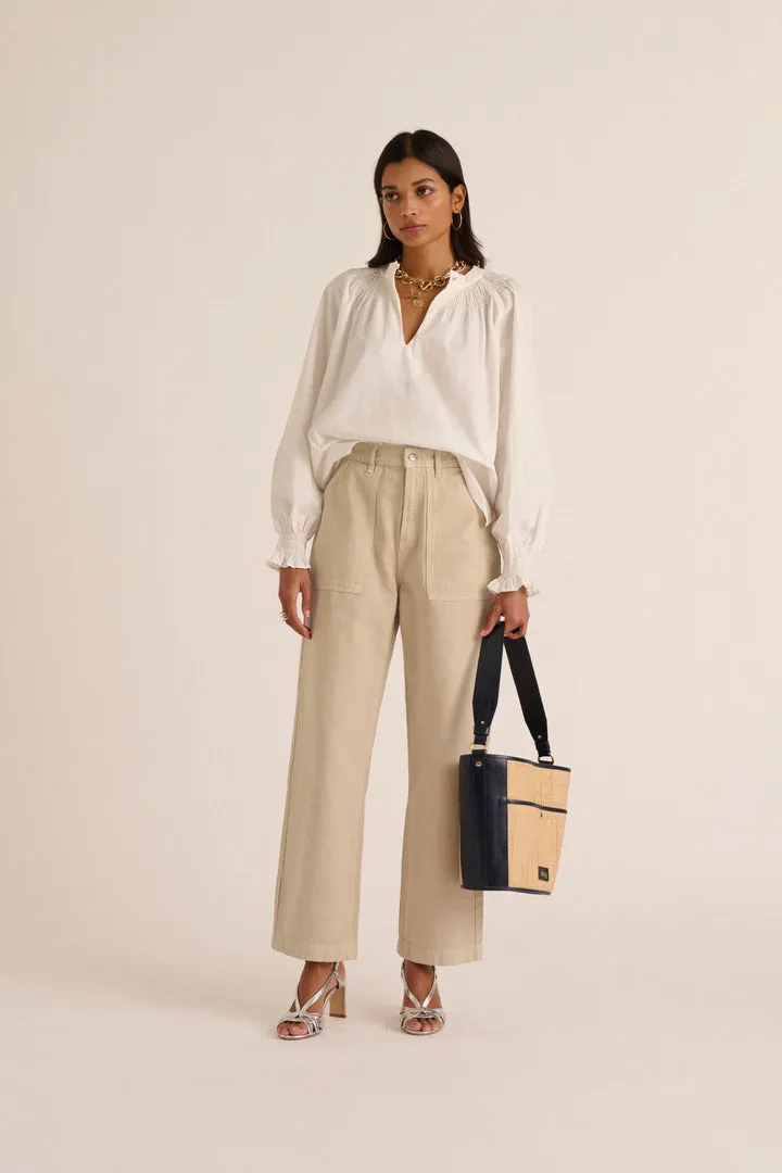 Mineral beige Nazaire jeans sold by Balzac Paris