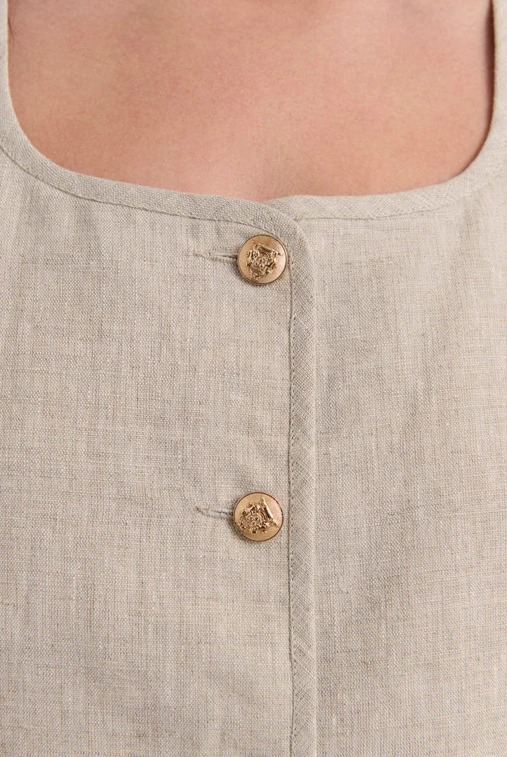 Marius sand vest sold by Balzac Paris product image thumbnail 4