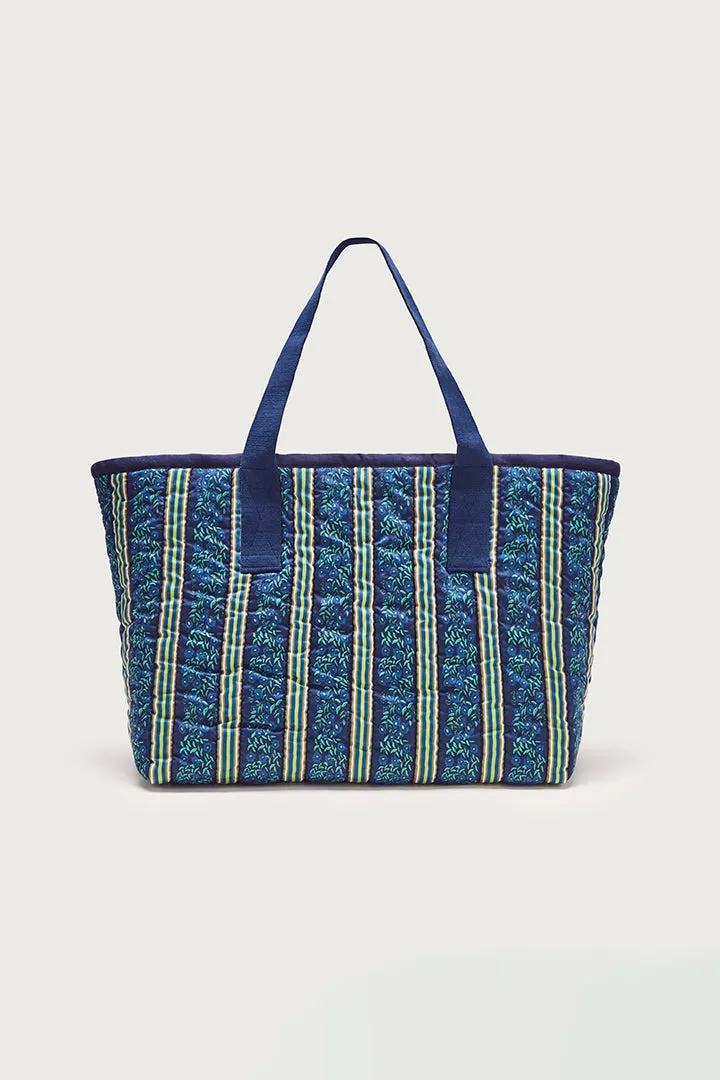 Liv blue bouquet tote bag sold by Balzac Paris product image thumbnail 4