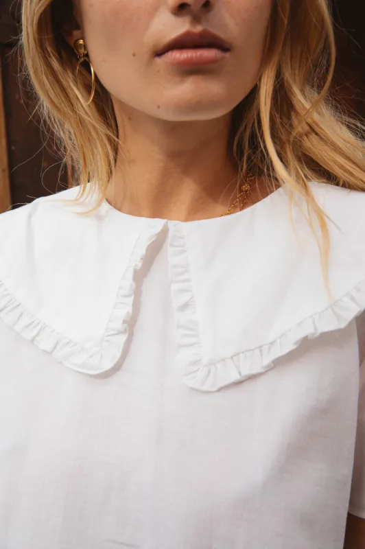Etincelle blouse natural white sold by Balzac Paris
