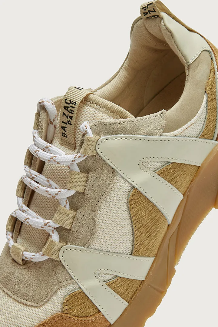 Ecru Astor sneakers sold by Balzac Paris product image thumbnail 3