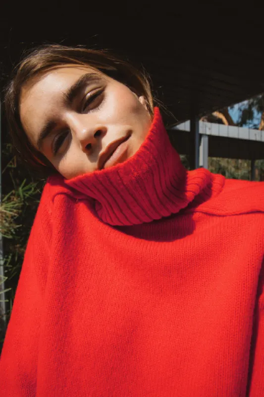 Red Dalia sweater sold by Balzac Paris