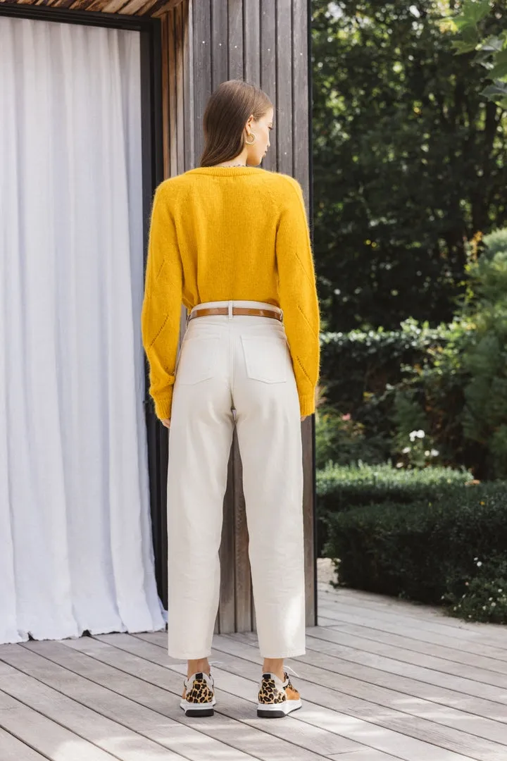 Caleb yellow gold cardigan sold by Balzac Paris product image thumbnail 5