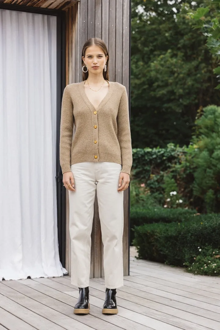 Hilda beige cardigan sold by Balzac Paris product image thumbnail 2