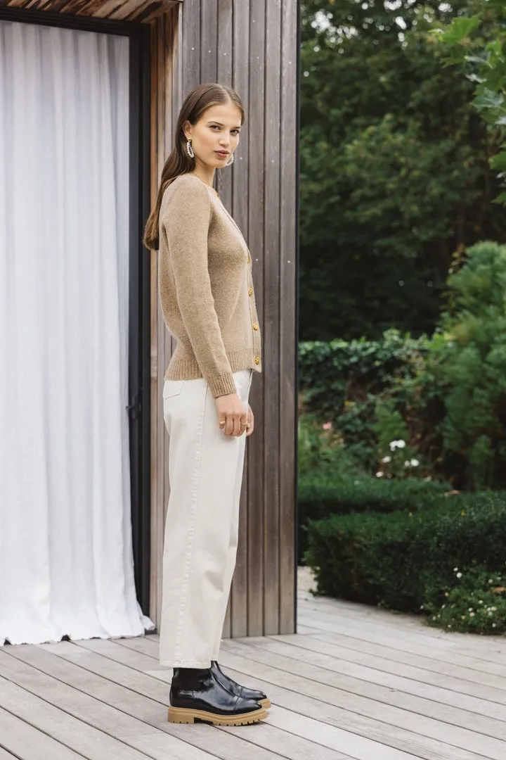 Hilda beige cardigan sold by Balzac Paris product image thumbnail 3