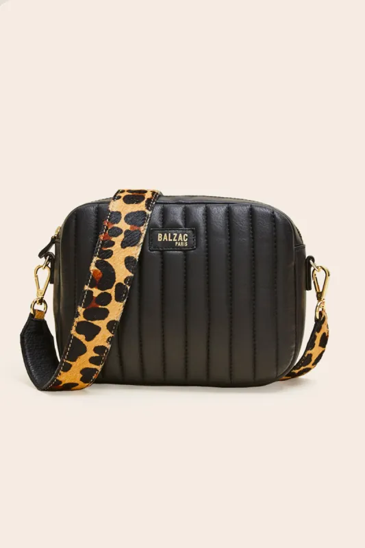 Amaïa black crumpled bag | Parallel