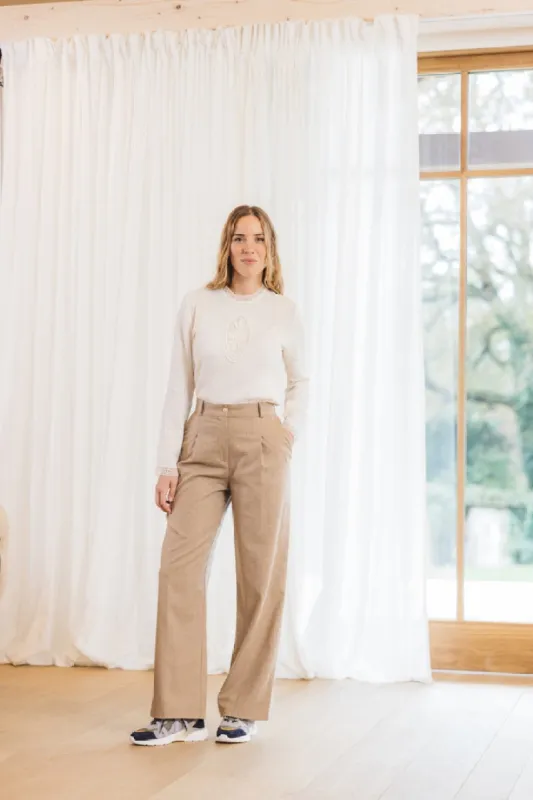 Ecru Lisette blouse sold by Balzac Paris