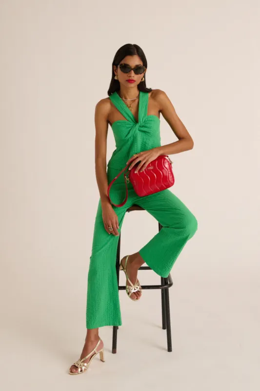 Lawn green Joel pants sold by Balzac Paris