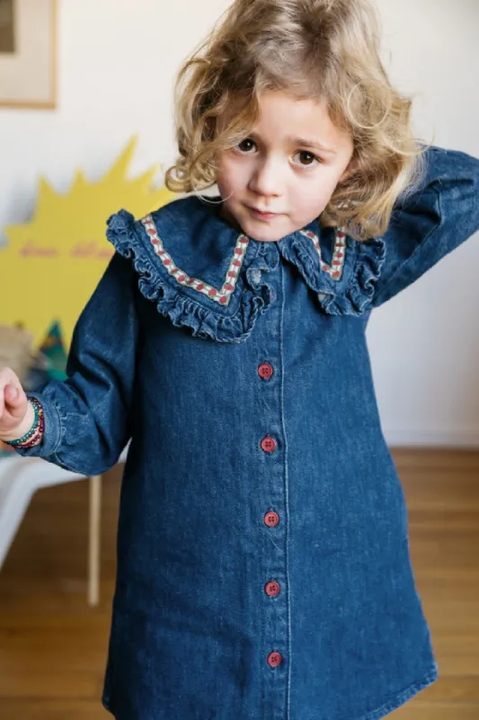 Mirabelle blue midi dress sold by Balzac Paris