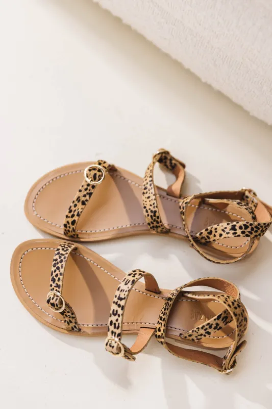 Leopard Elia sandals made by Balzac Paris