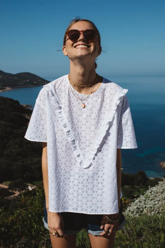 White Bungalow blouse sold by Balzac Paris