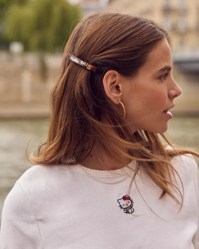 Kathy tortoise and gold barrette made by Balzac Paris