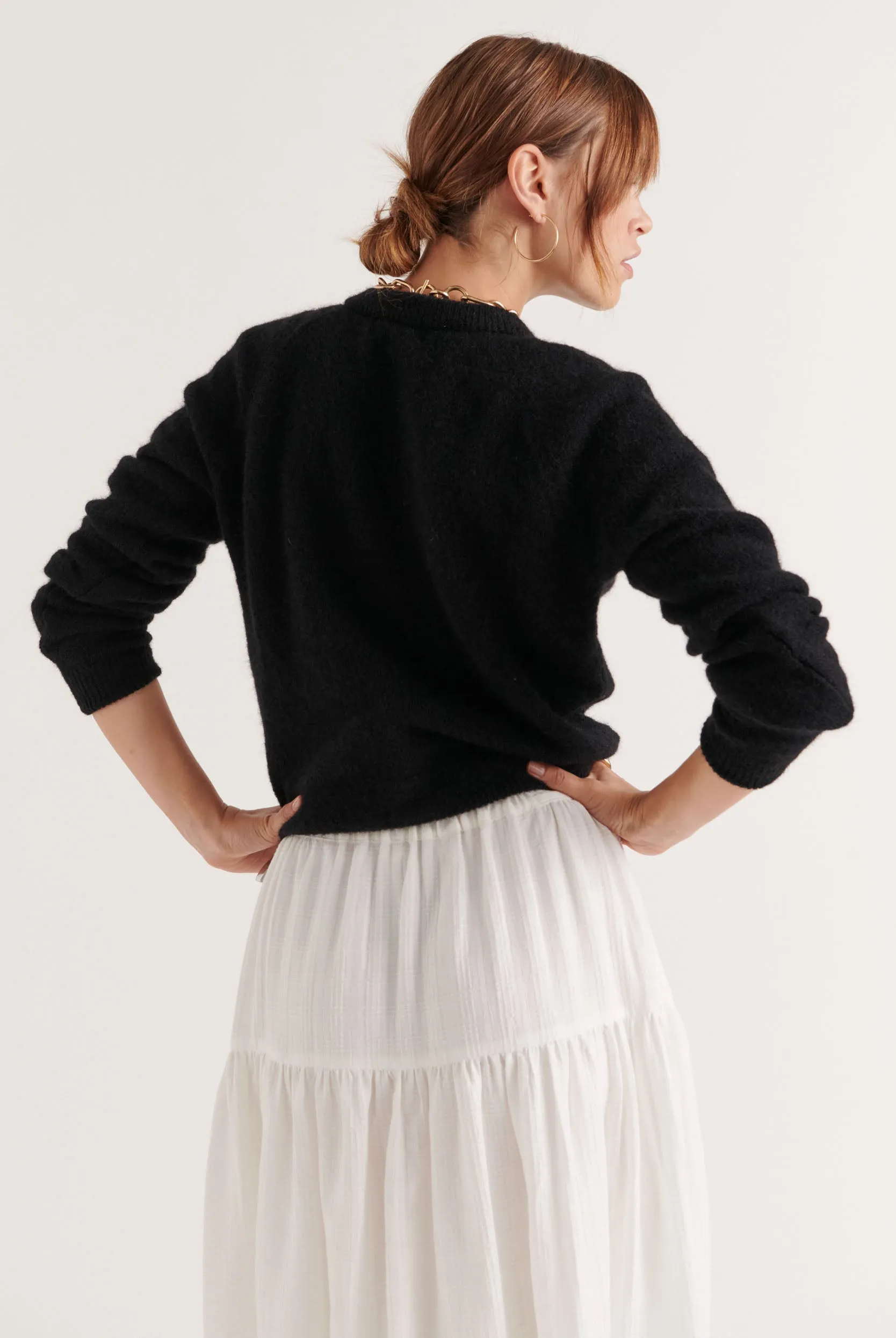 Black Come cardigan sold by Balzac Paris product image thumbnail 4