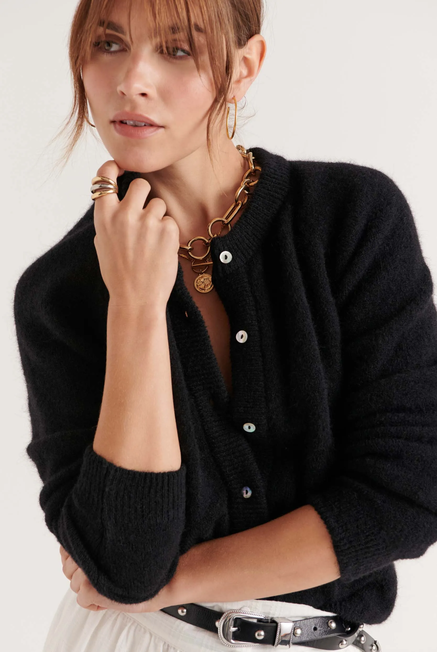 Black Come cardigan sold by Balzac Paris product image thumbnail 2