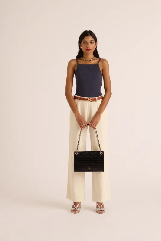 Paolo creme brulee trousers sold by Balzac Paris