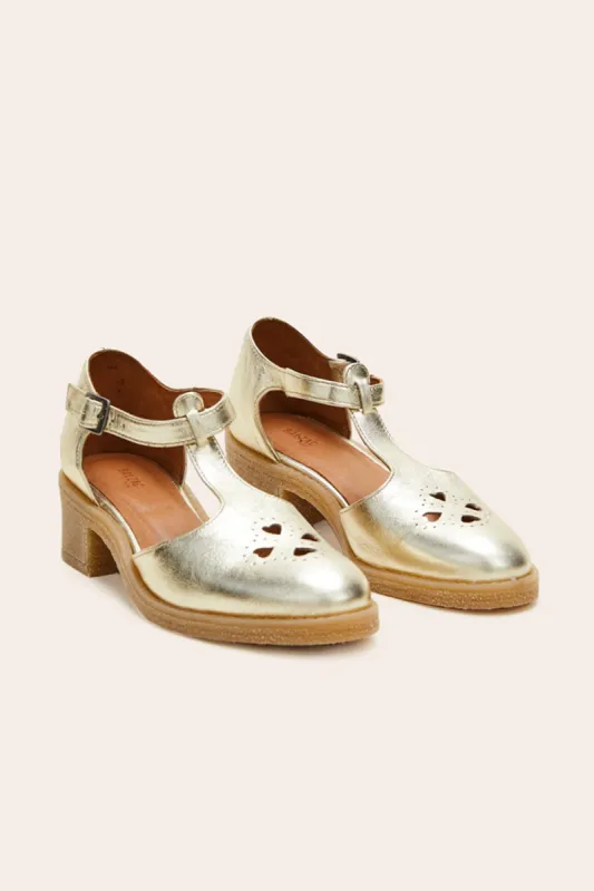Light gold Rosie sandals sold by Balzac Paris