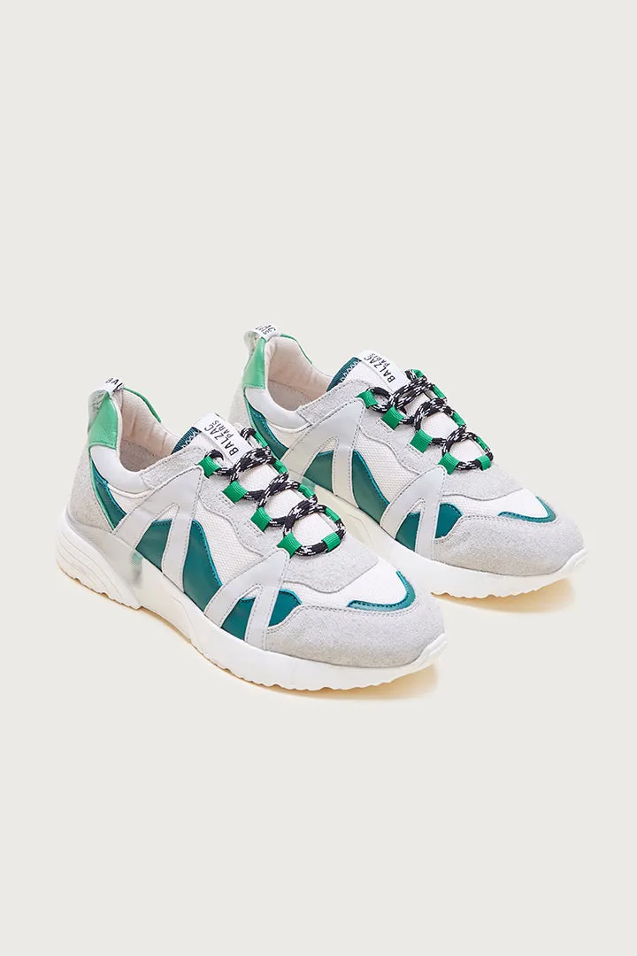 Green, white and gray Astor sneakers sold by Balzac Paris product image thumbnail 2