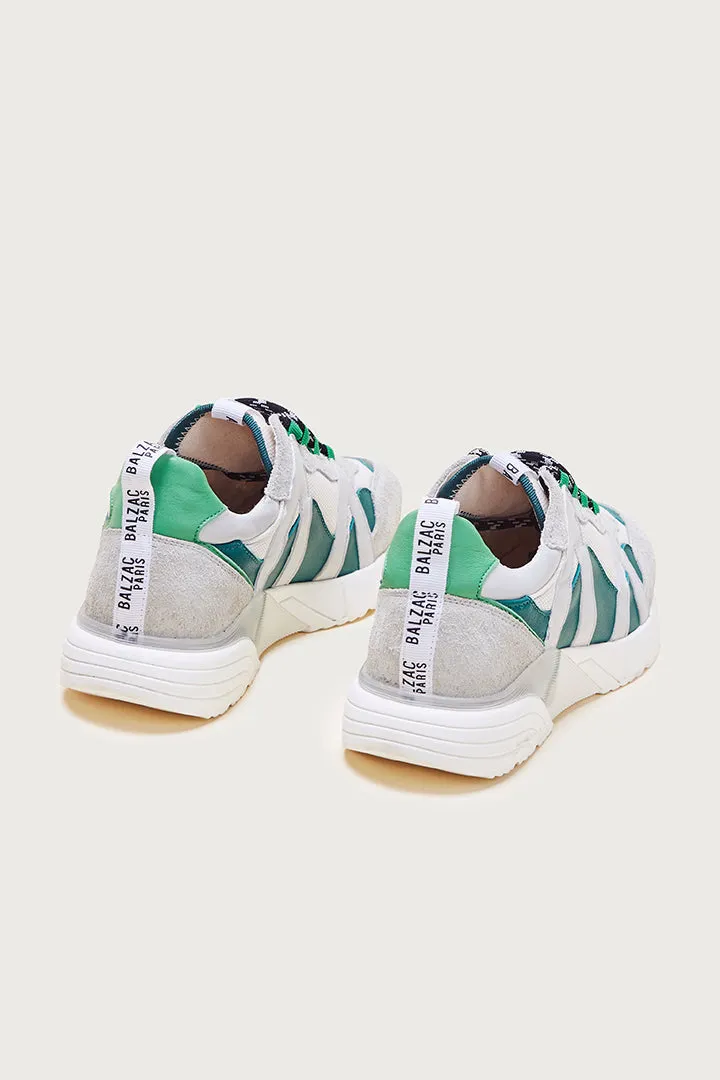 Green, white and gray Astor sneakers sold by Balzac Paris product image thumbnail 3
