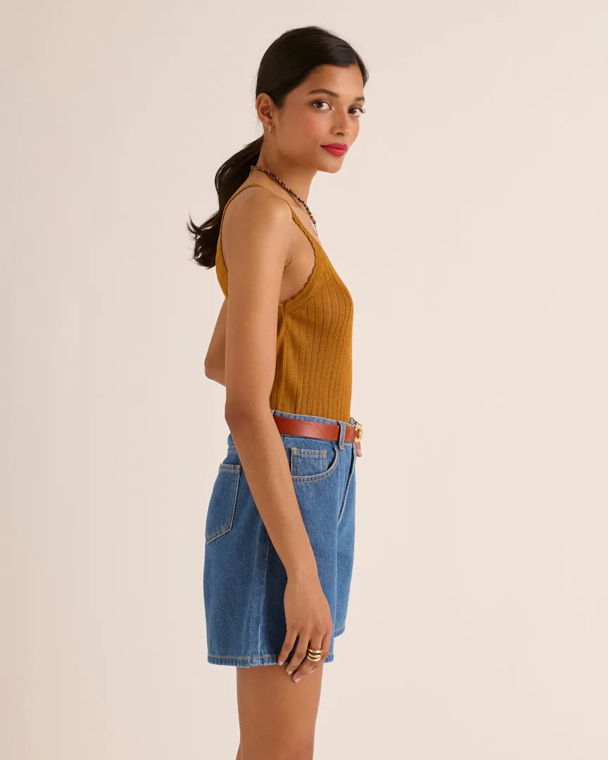 Ocher shell top sold by Balzac Paris product image thumbnail 4