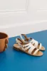 Regatta ecru patent sandals sold by Balzac Paris