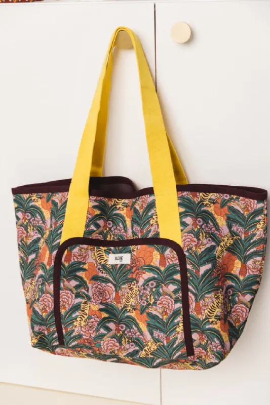 floral tiger print contemporary bag sold by Balzac Paris