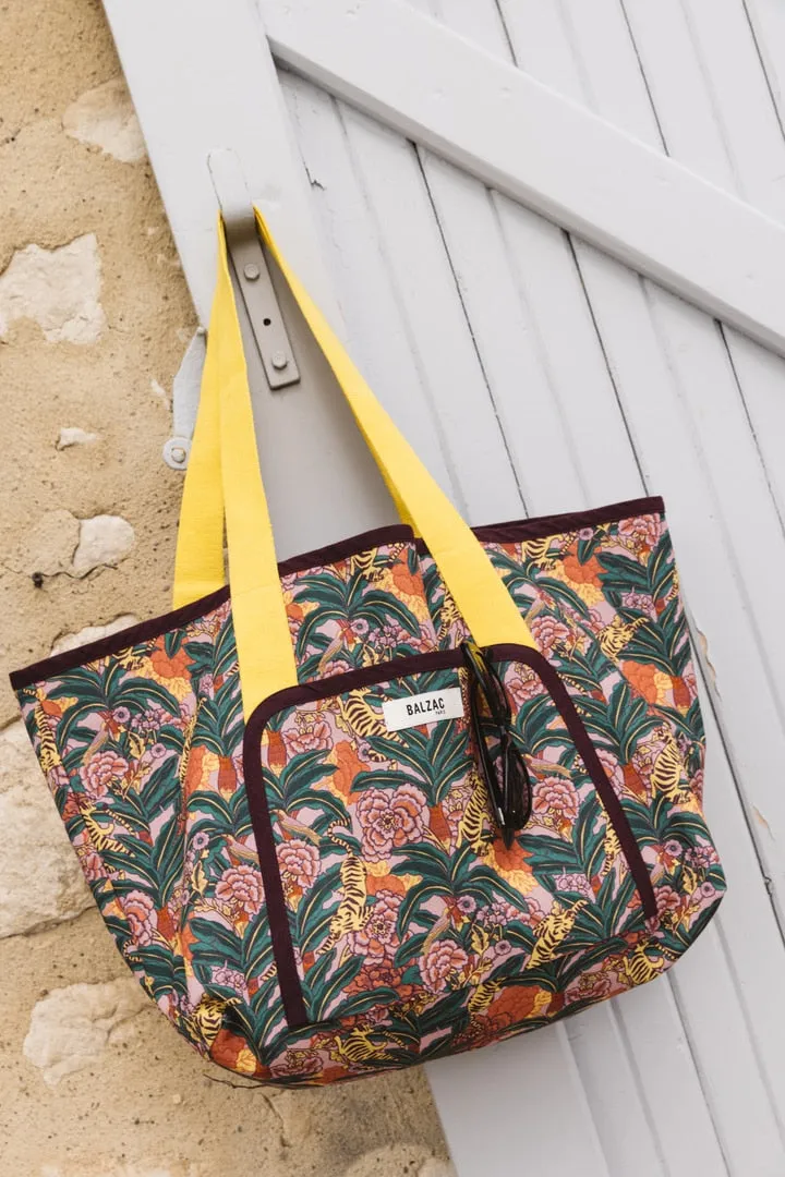 floral tiger print contemporary bag sold by Balzac Paris product image thumbnail 4