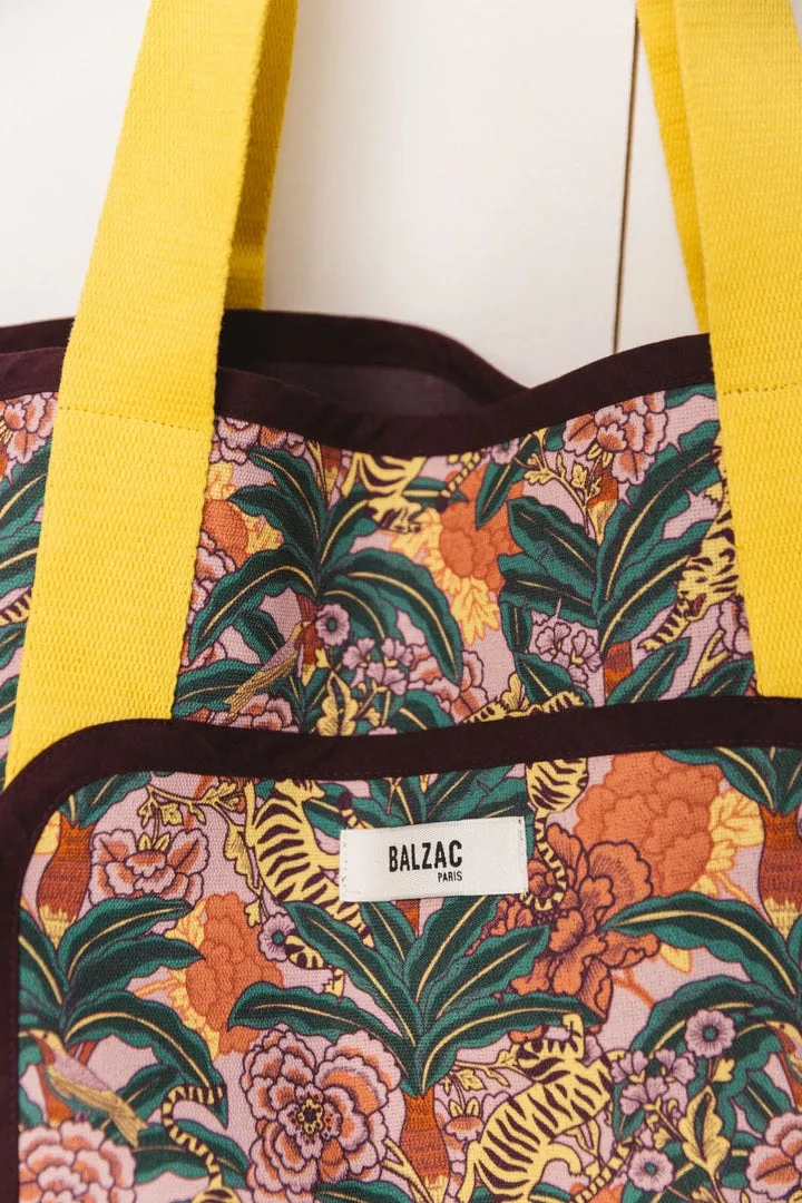 floral tiger print contemporary bag sold by Balzac Paris product image thumbnail 2