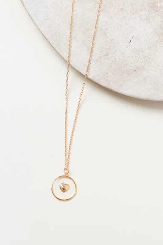Aldric heart necklace made by Balzac Paris
