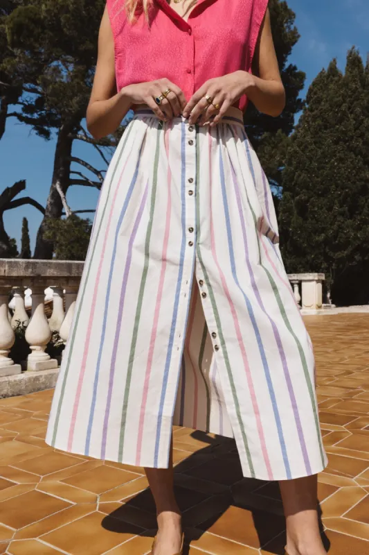 Sally striped skirt sold by Balzac Paris