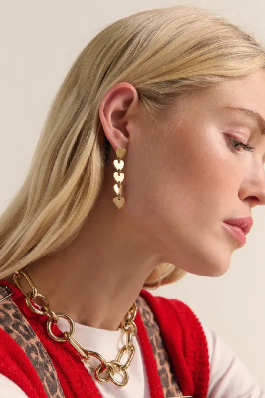Golden Lolita earrings sold by Balzac Paris