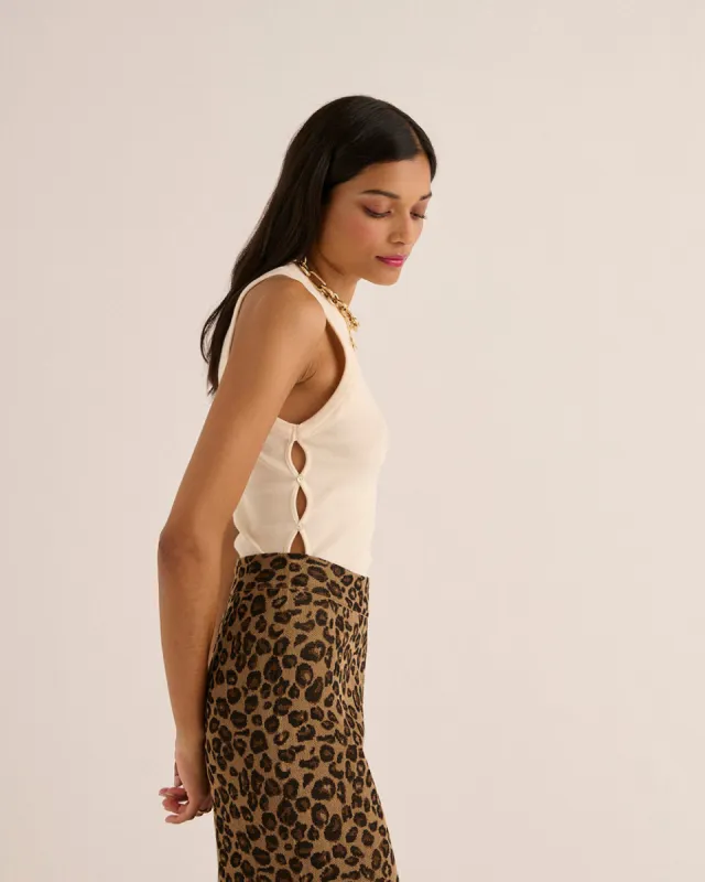 Oria ecru top sold by Balzac Paris