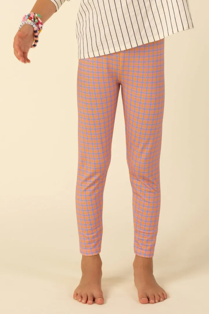Citron pink check leggings sold by Balzac Paris