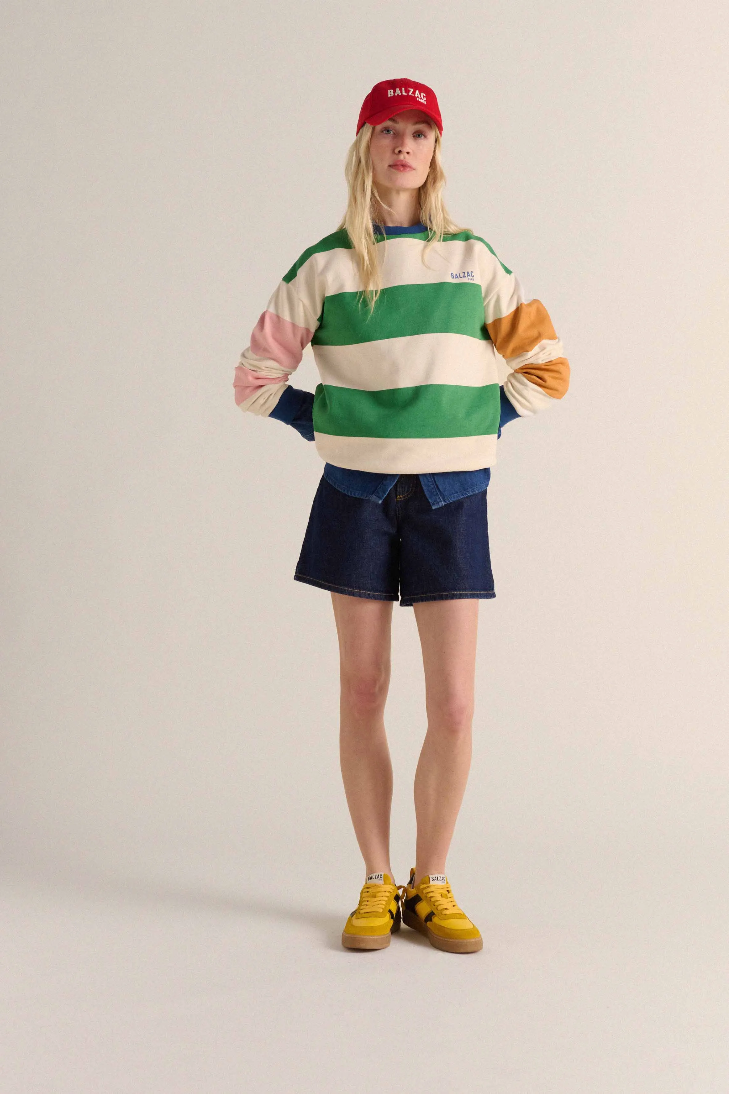 Striped multicolored Harlow sweatshirt sold by Balzac Paris product image thumbnail 2
