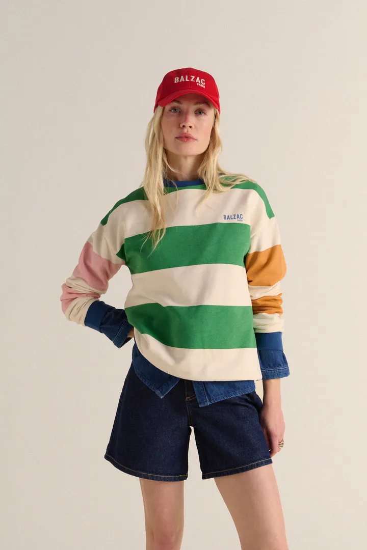 Striped multicolored Harlow sweatshirt sold by Balzac Paris product image thumbnail 3