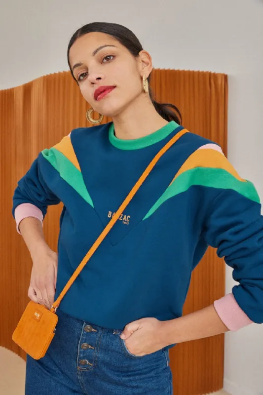 Rainbow Rain Sweatshirt made by Balzac Paris