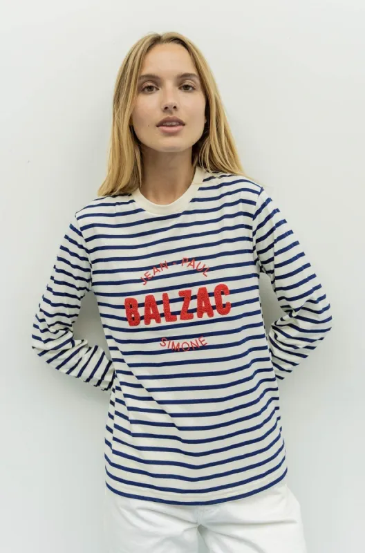 Striped Simone Literary Top made by Balzac Paris