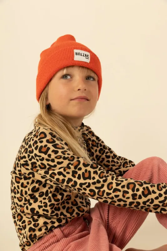 Orange Choupi beanie sold by Balzac Paris