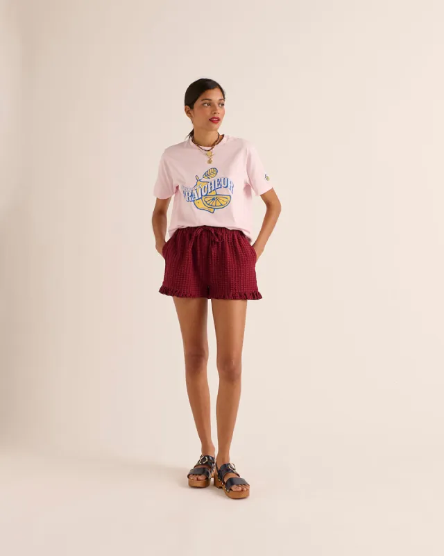 Tee-shirt Bree Summer fraicheur rose et jaune sold by Balzac Paris