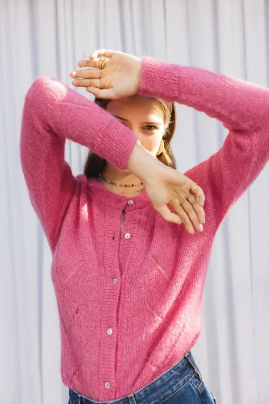 Pink Caleb cardigan sold by Balzac Paris