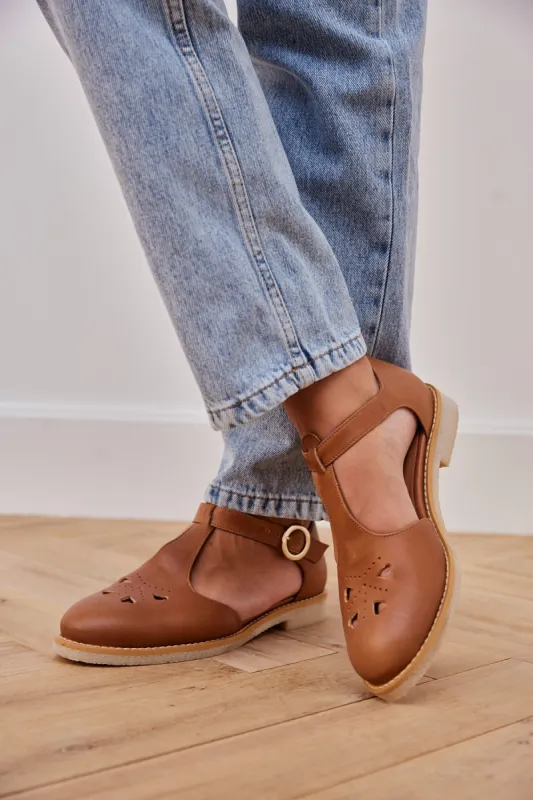 Camel Alois Mary Janes sold by Balzac Paris