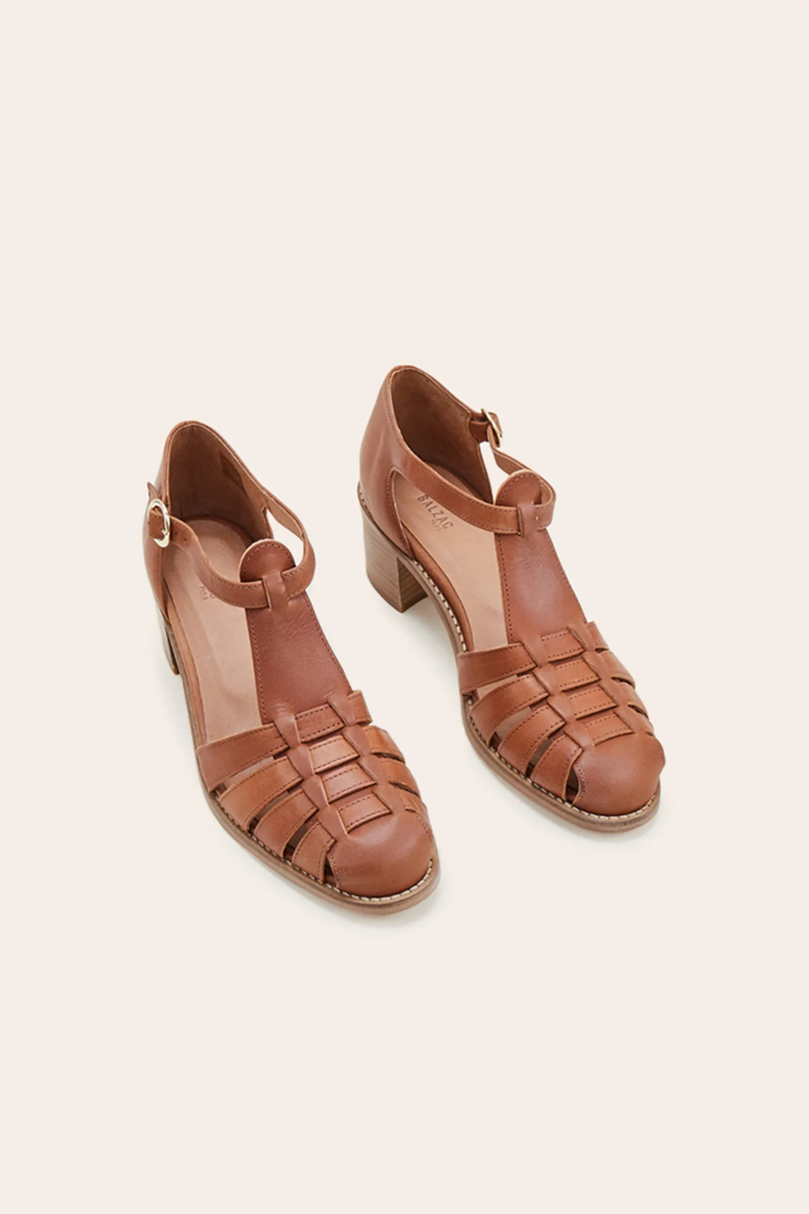 Camel Albane sandals sold by Balzac Paris product image thumbnail 4