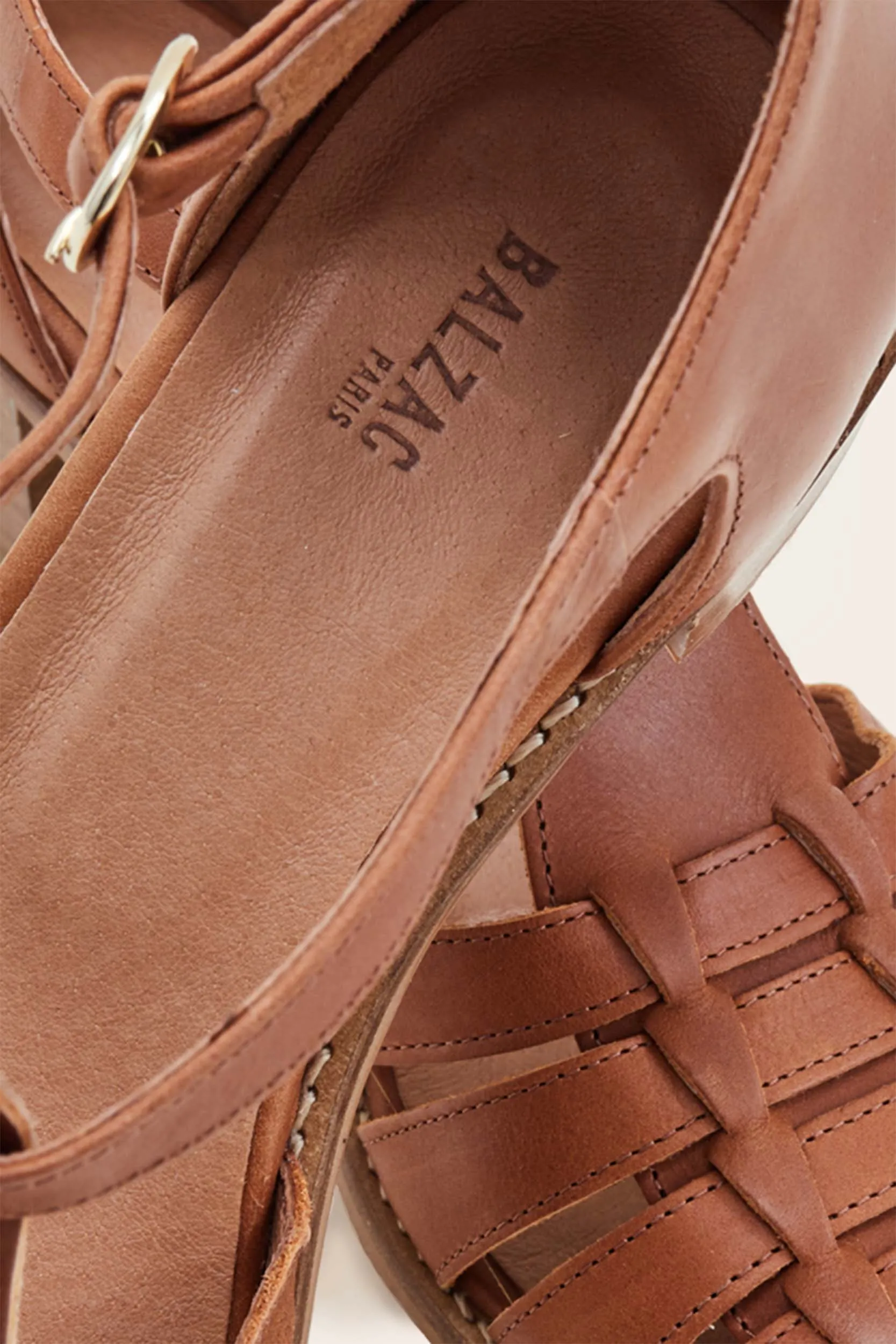 Camel Albane sandals sold by Balzac Paris product image thumbnail 3