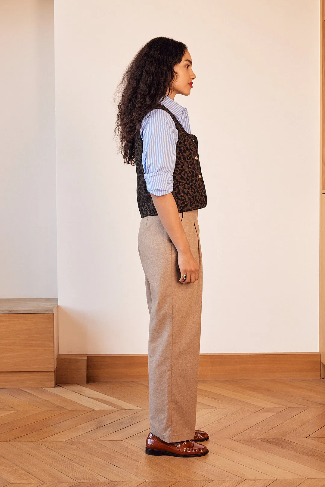 Marius leopard vest sold by Balzac Paris product image thumbnail 3